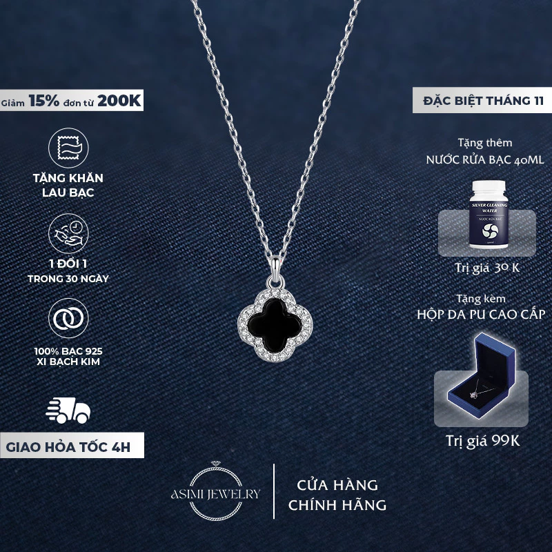 Dây chuyền cỏ 4 lá